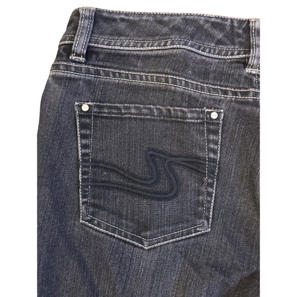 White House Black Market Womens Jeans Size 4R Black Denim Straight Leg - Picture 5 of 5